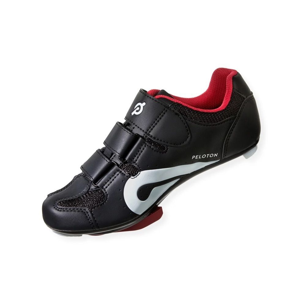 Peloton Clip In Cycling Biking Shoes Black and Red Size 41